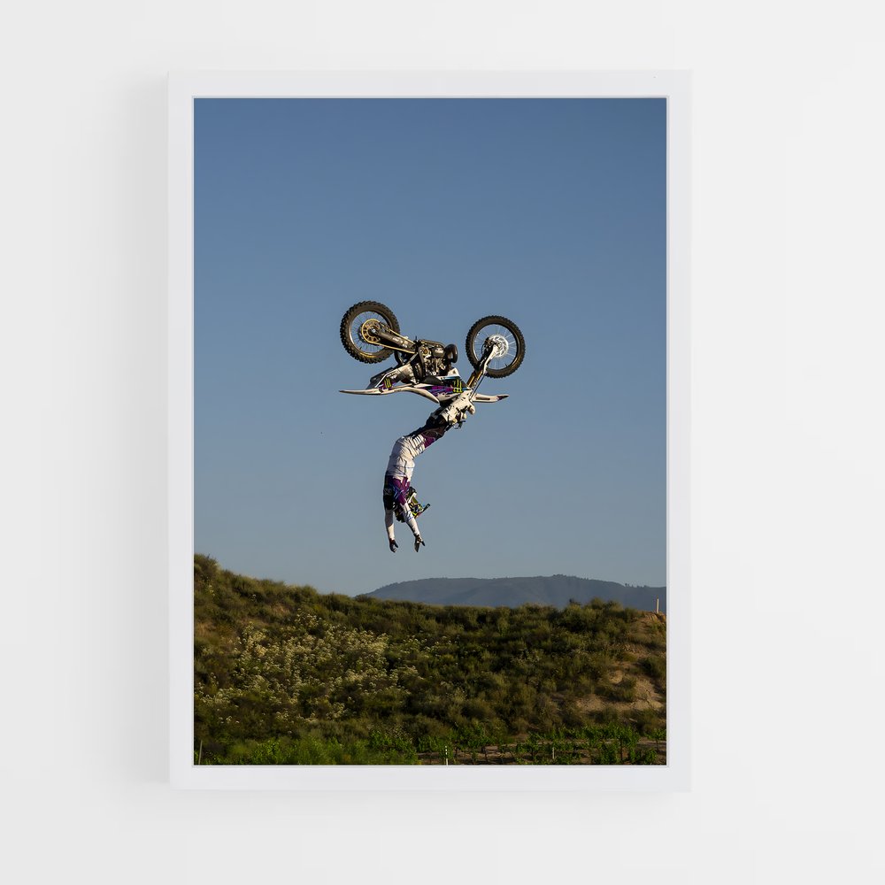 Poster Trickster à Moto – affiche Motocross freestyle (vue 3)